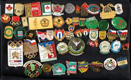 Lot #1036 Atlanta 1996 Summer Olympics Collection of Nearly (600) NOC Pins Pin Collection - Image 9