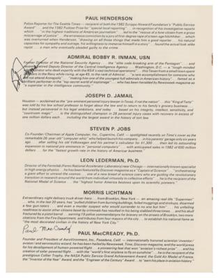 Lot #7002 Steve Jobs Signed Program - Image 4