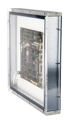 Lot #7005 Steve Jobs and Jef Raskin Signed 128K Macintosh Motherboard Display - Image 2