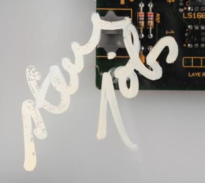 Lot #7005 Steve Jobs and Jef Raskin Signed 128K Macintosh Motherboard Display - Image 4