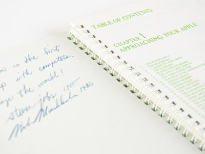 Lot #7001 Steve Jobs Inscribed and Signed Apple II Manual - Image 4