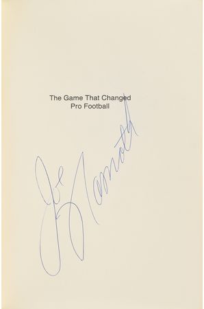 Lot #896 Joe Namath Signed Book - Image 2