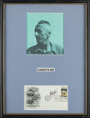 Lot #235 Jacques Cousteau Signed FDC - Image 2