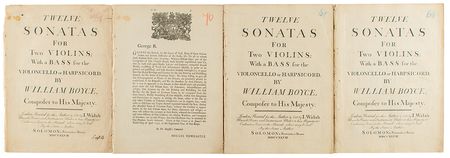 Lot #571 William Boyce Signed Sheet Music - Image 2