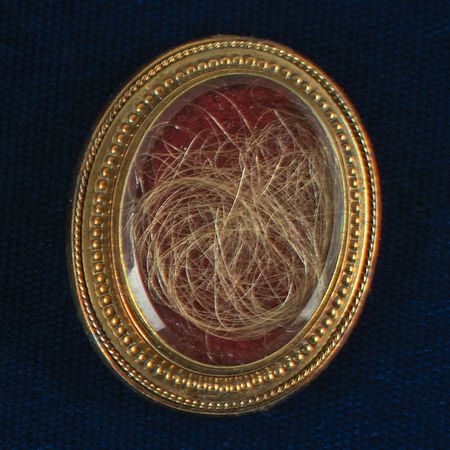 Lot #5 George Washington and Martha Washington Hair Display - Image 2