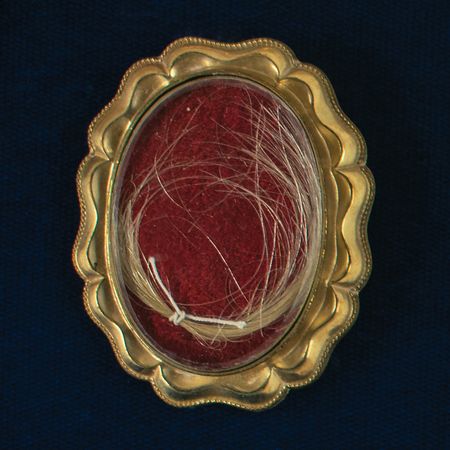 Lot #5 George Washington and Martha Washington Hair Display - Image 3