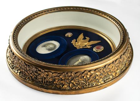 Lot #5 George Washington and Martha Washington Hair Display - Image 4