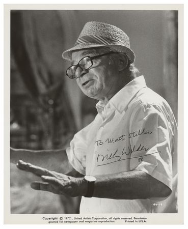 Lot #824 Billy Wilder (2) Signed Photographs - Image 1