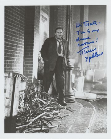 Lot #535 Mickey Spillane (2) Signed Photographs - Image 1