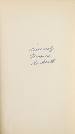 Lot #448 Norman Rockwell Signed Book - Image 2