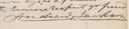 Lot #16 Andrew Jackson Autograph Letter Signed - Image 3