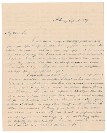 Lot #23 Millard Fillmore Autograph Letter Signed - Image 1