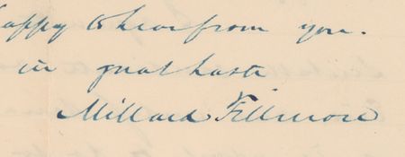 Lot #23 Millard Fillmore Autograph Letter Signed - Image 3