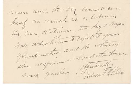 Lot #351 Nelson A. Miles Autograph Letter Signed - Image 3