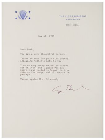 Lot #63 George Bush: A 