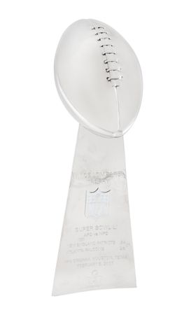 Lot #898 New England Patriots Replica Super Bowl LI Lombardi Trophy - Image 1