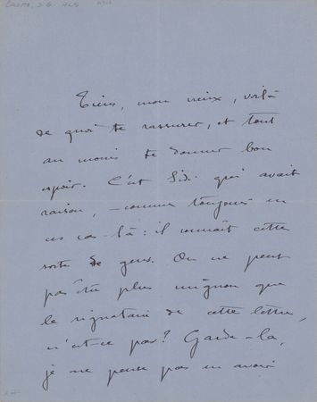 Lot #511 Colette de Jouvenel Autograph Letter Signed - Image 1