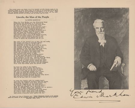 Lot #520 Edwin Markham (3) Signed Items - Image 2