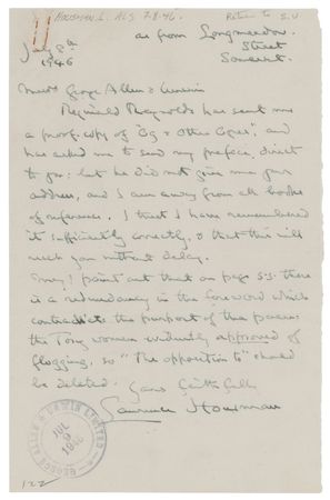 Lot #508 Laurence Housman Autograph Manuscript Signed and Autograph Letter Signed - Image 1