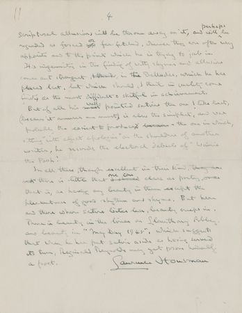 Lot #508 Laurence Housman Autograph Manuscript Signed and Autograph Letter Signed - Image 5
