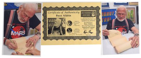 Lot #386 Buzz Aldrin Signed Apollo 11 Teletype - Image 6