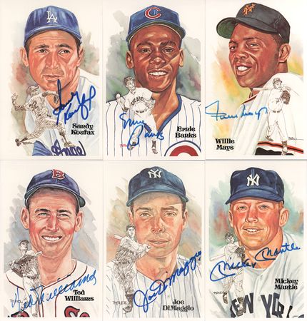 Lot #846 Baseball Hall of Fame Perez-Steele Card Sets with (36) Signed - Image 1