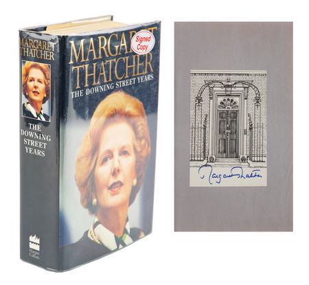 Lot #303 Margaret Thatcher Signed Book - Image 1