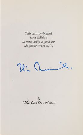 Lot #72 Jimmy Carter and Zbigniew Brzezinski (2) Signed Books - Image 3