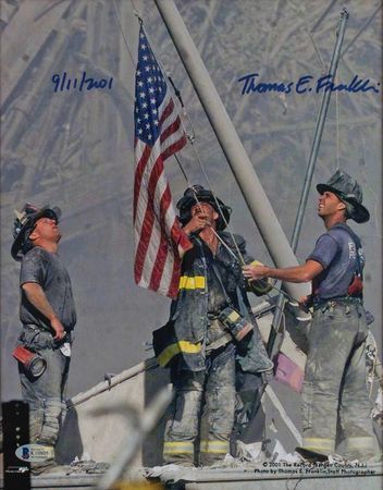 Lot #423 911: Thomas E. Franklin Signed Photograph - Image 1