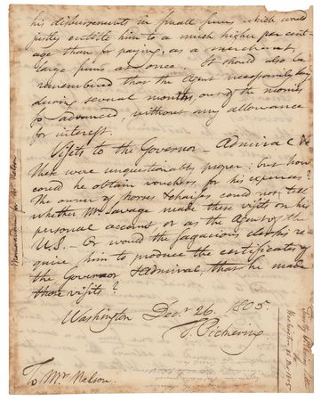 Lot #278 Timothy Pickering Autograph Letter Signed - Image 4