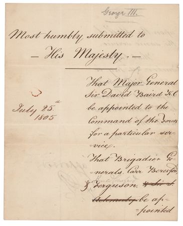 Lot #253 King George III Document Signed - Image 1