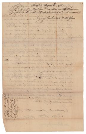 Lot #312 William Williams Document Signed - Image 2