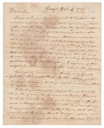 Lot #313 Oliver Wolcott, Jr: 