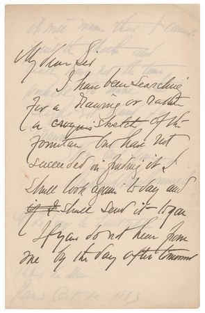 Lot #437 Frederick MacMonnies Autograph Letter Signed - Image 1