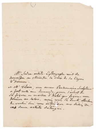 Lot #418 Jean Auguste Ingres: Ingres recommends 