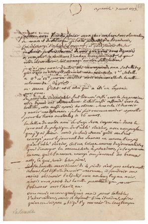 Lot #261 Jerome Lalande Autograph Letter Signed - Image 1