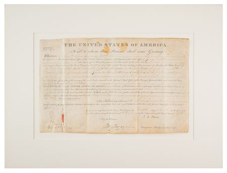 Lot #58 John Quincy Adams Document Signed as President - Image 2