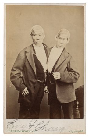Lot #683 Chang and Eng Bunker Signed Photograph - Image 1
