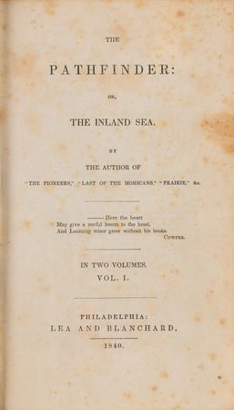 Lot #495 James Fenimore Cooper 'The Pathfinder' First Edition - Image 2