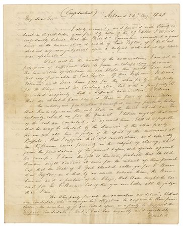 Lot #146 Henry Clay Autograph Letter Signed - Image 1