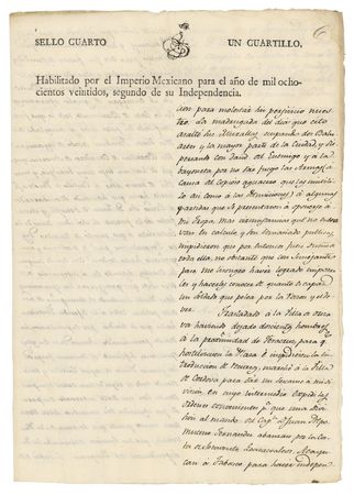 Lot #183 Antonio Lopez de Santa Anna Letter Signed - Image 5