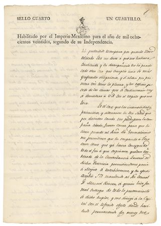 Lot #183 Antonio Lopez de Santa Anna Letter Signed - Image 8