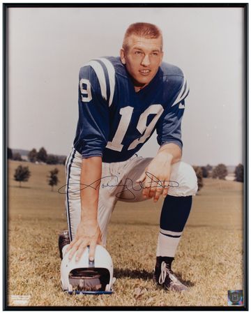 Lot #906 Johnny Unitas Signed Photograph - Image 1