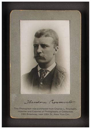 Lot #34 Theodore Roosevelt Signed Photograph - Image 1
