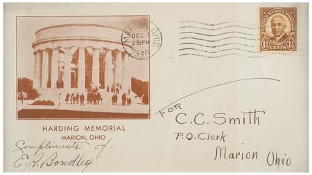 Lot #38 Warren G. Harding Typed Letter Signed as President and Signed Check - Image 4