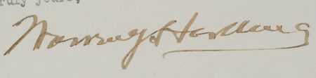 Lot #38 Warren G. Harding Typed Letter Signed as President and Signed Check - Image 5