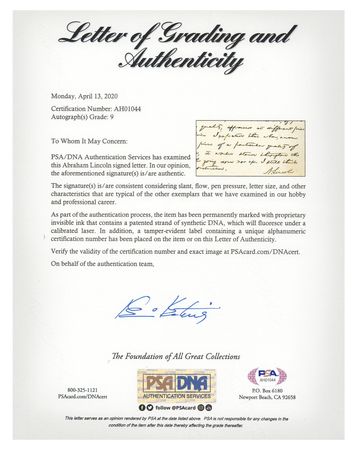 Lot #27 Abraham Lincoln Autograph Letter Signed as President - Image 3