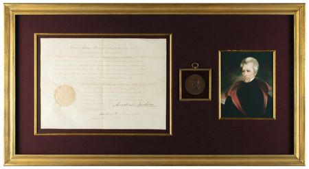 Lot #14 Andrew Jackson Document Signed as President - Image 1