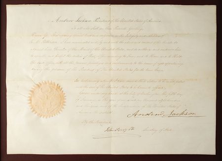 Lot #14 Andrew Jackson Document Signed as President - Image 2