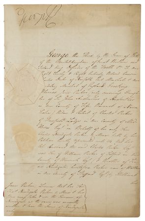 Lot #254 King George III Document Signed - Image 1